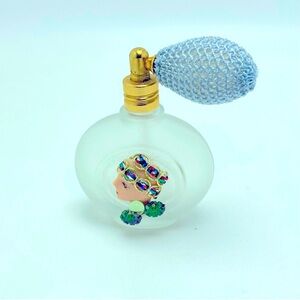 French Petite Spritz Perfume Bottle With Jeweled Woman